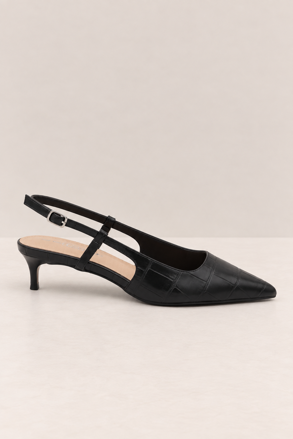 Salón slingback · negro kitten