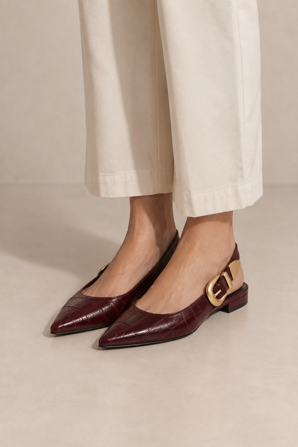 Salón slingback · coco burdeos