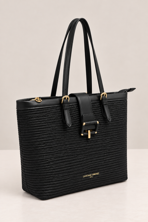 Bolso Shopper · Negro Hebilla
