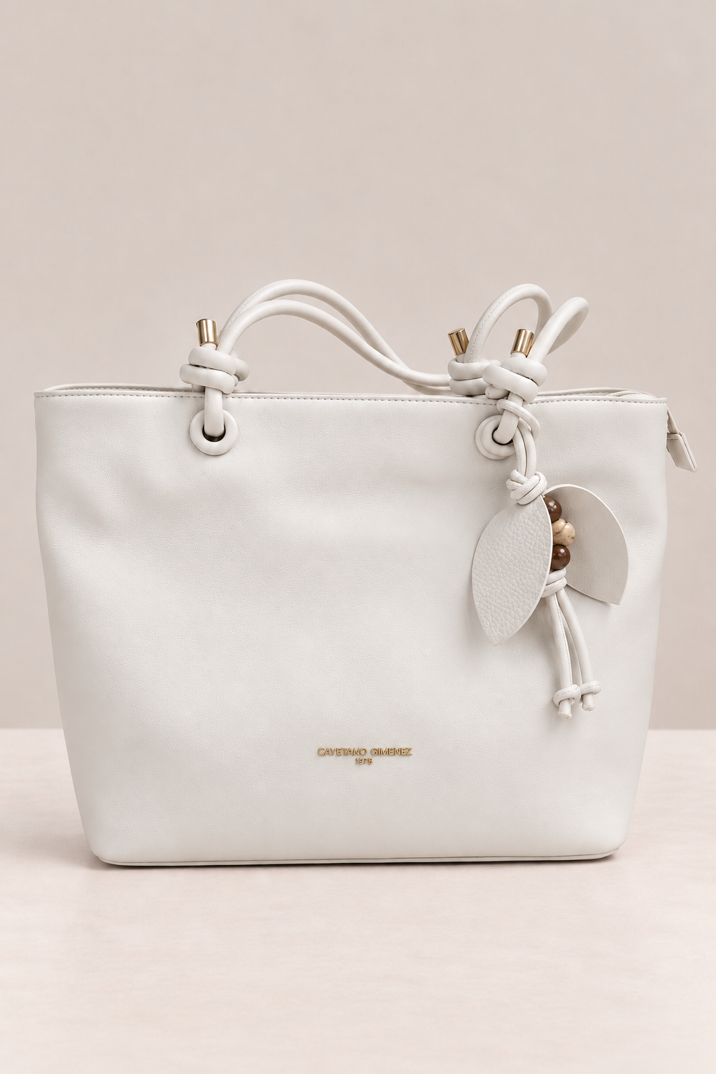 Bolso Tote · Beige Claro